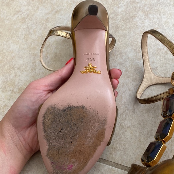 Prada Milano Italy shoes heels gem - Picture 7 of 10